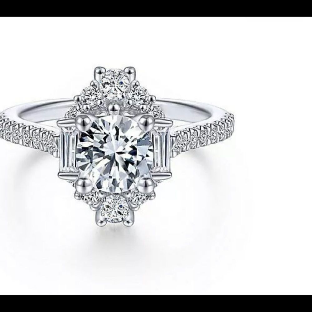 Beautiful Silver CZ Diamond Ring